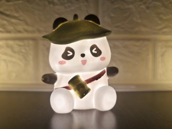 Mini Green Cap Panda Light Lamps