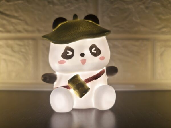 Mini Green Cap Panda Light Lamps