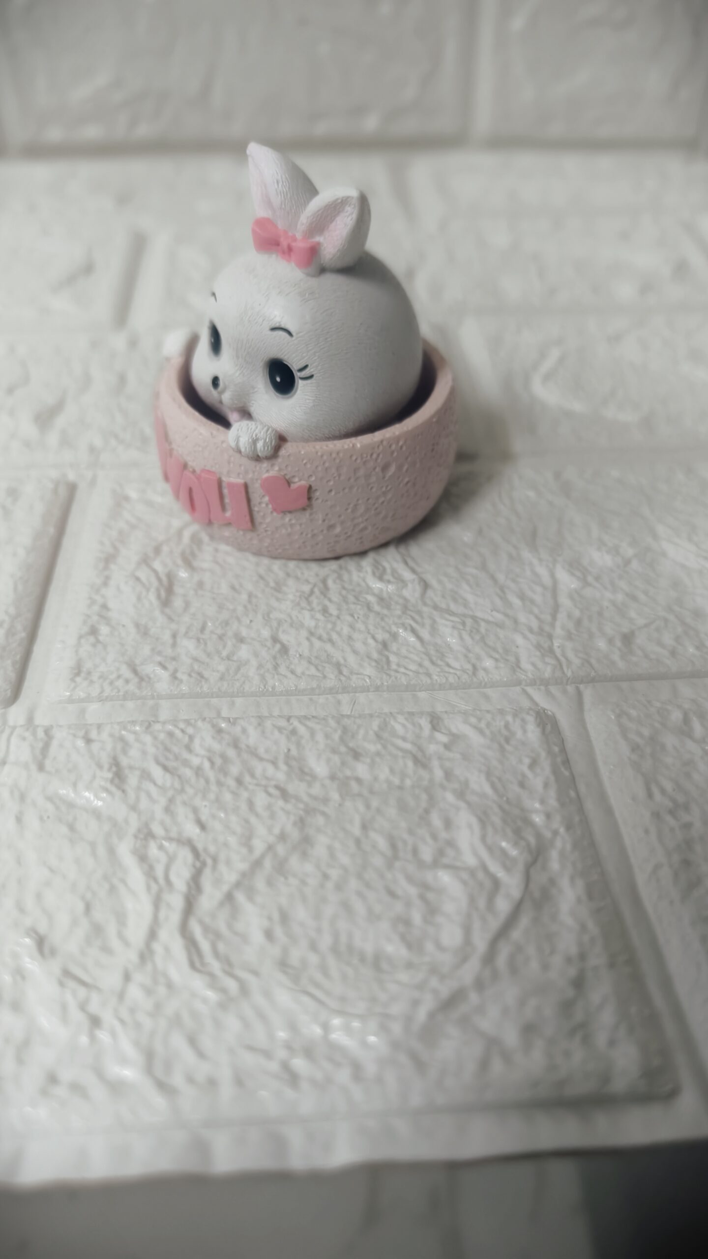 Cute “I Love You ” Bunny – Adorable Desk Decor Showpiece& Head Shaking Spring toy - Image 5