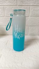 Glass Water Bottle (Hello Master)