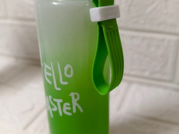 Glass Water Bottle (Hello Master)