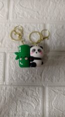 Magnetic Panda Green Tree Pair Keychains