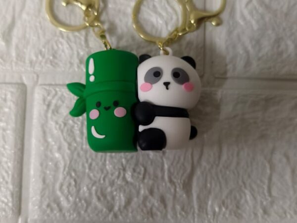 Magnetic Panda Green Tree Pair Keychains